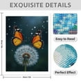 thumbnail image 3 of Diamond Art Kit for Adults, Butterflies On Dandelion Blossoms Diamond Painting for Adults Beginners, DIY Diamond Art Painting Kits, 5D Diamond Painting Crafts for Home Decor 12x16 Frameless, 3 of 7