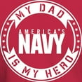thumbnail image 3 of CafePress - U.S. Navy My Dad Is My Hero Dark T Shirt - Men's Classic Graphic Cotton T-Shirt, 3 of 4