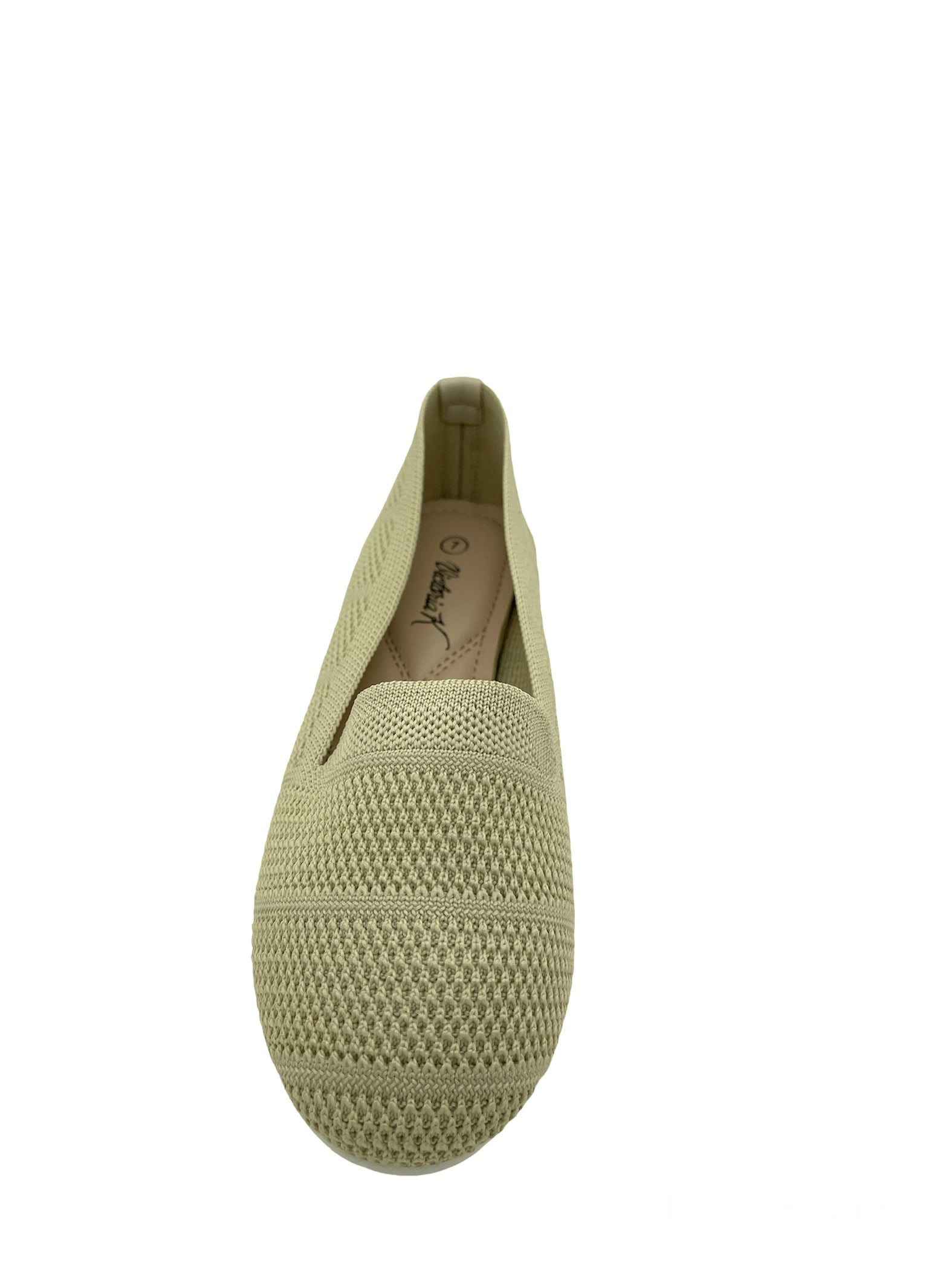 Victoria K Solid Knitted Textured Everyday Ladies Flats,