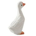 thumbnail image 4 of Adornos de pato blanco, figura de pato realista de yeso, decoración para accesorios de tiro en el hogar, 4 of 5
