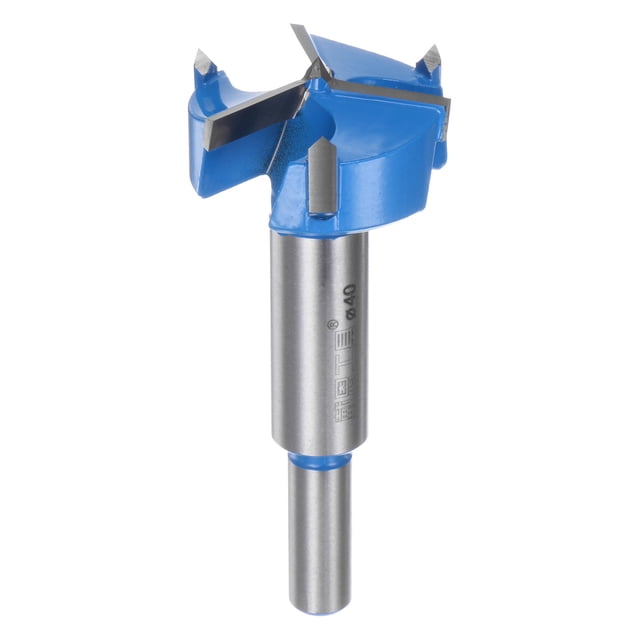 Broca Forstner de 40 mm (1-9/16") Carburo Mejorada 3 Cortadores Herramienta de Perforación de Madera