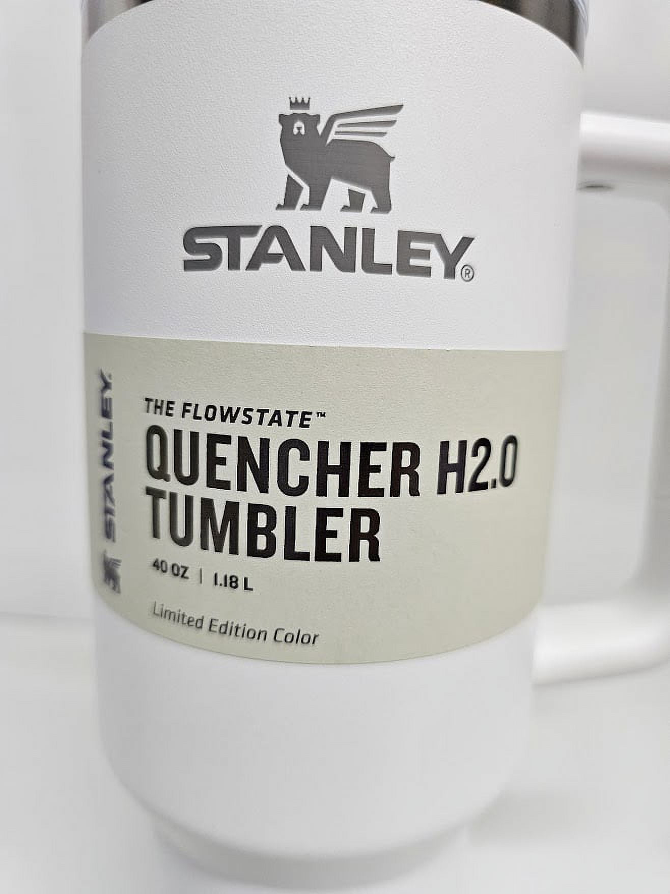 Stanley 40 Oz Stainless Steel H2.0 Flowstate Quencher Tumbler Brilliant  White : Target