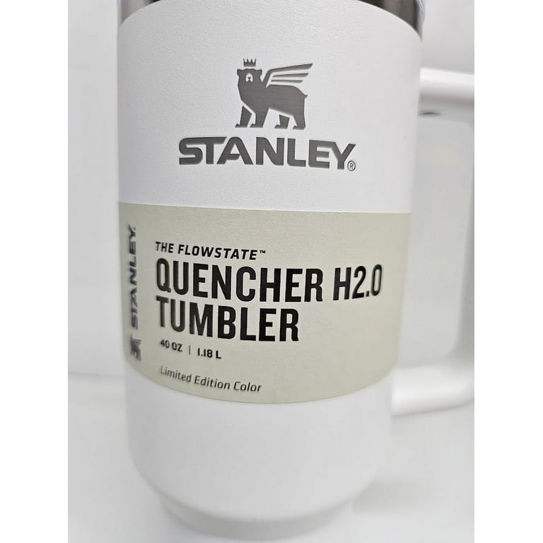 Stanley Cup 40 oz Quencher Tumbler Brilliant White Limited Edition NEW