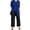 Z8-BU3, variant on 3 Piece Travel Outfits for Women Dressy Pant Suit Long Sleeve Cardigan Top Wide Leg Pants Comfy Casual Lounge Matching Sets 2026 Pink L