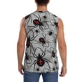 thumbnail image 4 of Balery Spiders Camisetas sin mangas para hombre, absorbe la humedad y protege contra el mal olor.-Large, 4 of 7