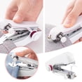 thumbnail image 1 of Mini Handheld Sewing Machine White Portable DIY For Travel And Home Use Beginner Friendly, 1 of 8