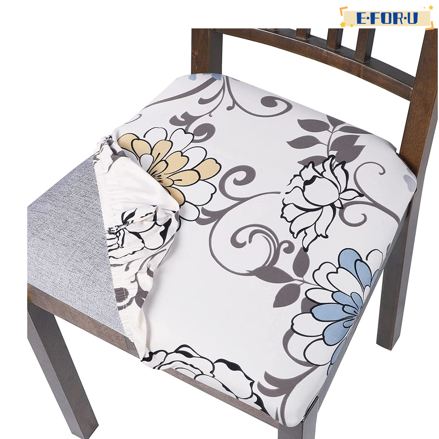 Seat Covers for Dining Chairs, 4 Pack Stretchable Removable Dining Room