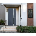 thumbnail image 6 of Front Exterior Prehung Steel Door / Cynex 6777 Grey / Stainless Inserts Single Modern Painted-W32" x H80"-Left-hand Outswing, 6 of 6