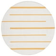 thumbnail image 4 of SAFAVIEH Montauk Oswald Geometric Striped Cotton Area Rug, Ivory/Gold, 6' x 9', 4 of 10