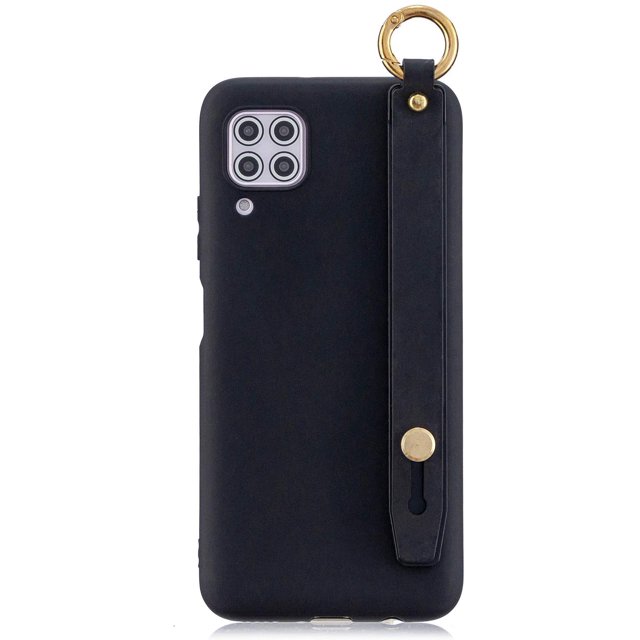 Case for Huawei P20 Pro, Rhinestone Painting Cloth Embossed Stylish Soft TPU Frame Glitter Thin Multicolor Soft Holder Stand Wrist Strap Full Protection Bumper,IBAOLE -Purple R-Black Huawei P40 Lite