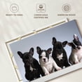 thumbnail image 6 of Elephant Stock French Bulldog Puppies Wall Art - Horizontal Canvas Wall Art - Living Room Wall Decor - Animal Canvas - Blue And Black Decor - 36" x 24", 6 of 8