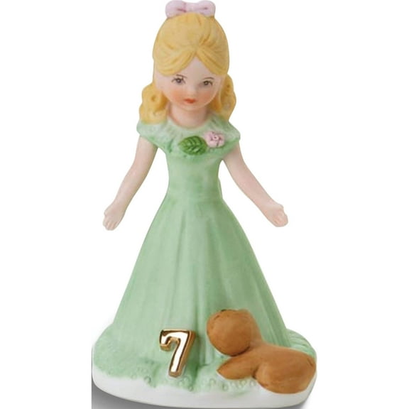 Fashion Blonde Age 7 Porcelain Figurine (3 X 3) Made In China gl634