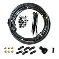 thumbnail image 3 of Kit de enfriamiento de niebla de rociador de agua para patio Misters Adaptador de latón Enfriador Línea de nebulización Kit de sistema de enfriamiento Negro 6m 56Piezas Macarena Línea de nebulización de ventilador, 3 of 8
