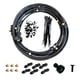 thumbnail image 3 of Kit de enfriamiento de niebla de rociador de agua para patio Misters Adaptador de latón Enfriador Línea de nebulización Kit de sistema de enfriamiento Negro 6m 56Piezas Macarena Línea de nebulización de ventilador, 3 of 8