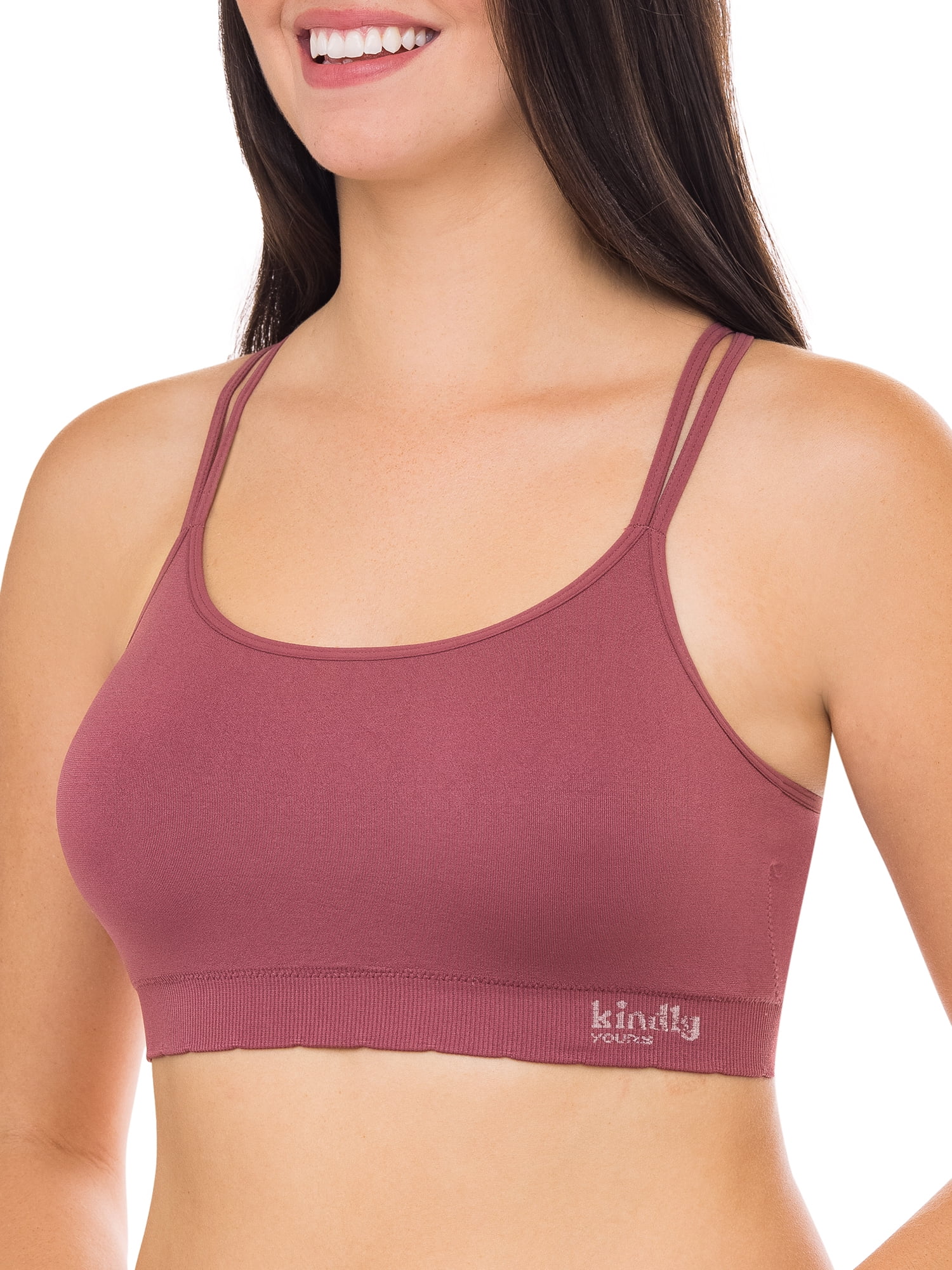 Kindly Yours Women's Seamless X-Back Bralette, Sizes S - XXXL