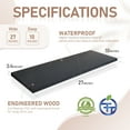 thumbnail image 4 of Kaboon 27 inch Long 10 inch Deep Floating Shelves for Wall Set of 2, Large Open Shelves Wall Mounted, Space Saving Home and Commercial Use, Cloud atlas, 4 of 9