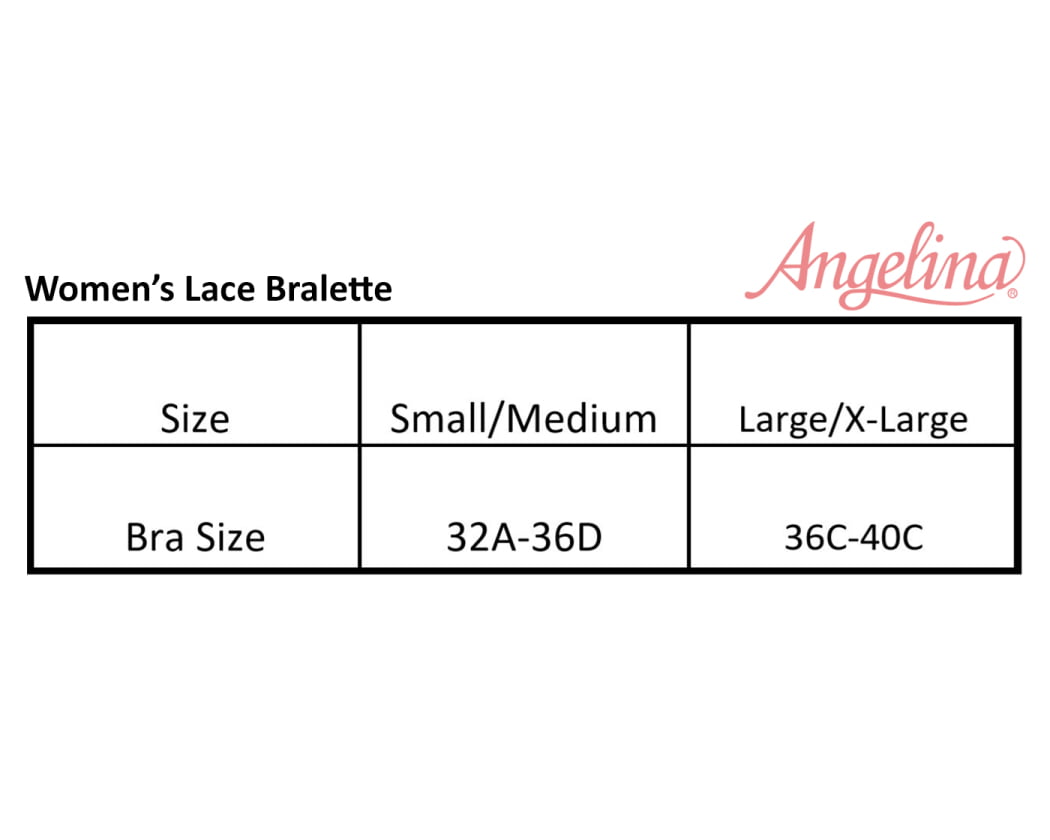 Angelina Wire-free Lace Longline Bralette with Adjustable Y-Strap (3-Pack)  