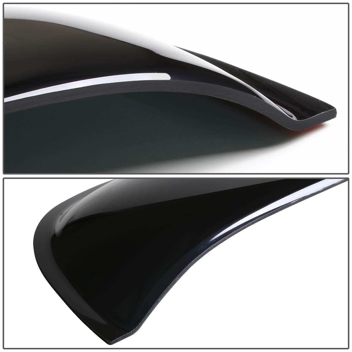 Dark Smoke Tint Tape-On Type Moon Roof Visor Windflector 1-Piece Set For The Model From 37 To 42 Sunroof Moonroof Only DEAL 43 Wide Universal Sun Roof Visor Wind Deflector