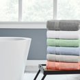 thumbnail image 4 of Modern Threads 6-Piece Rayon from Bamboo & Cotton Blend Towel Set - Ultra Soft & Absorbent, Seafoam, 4 of 4