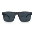 thumbnail image 4 of Mens Classic Suburb Urban Rectangular Sport Horn Rim Plastic Sunglasses Grey - Black, 4 of 8