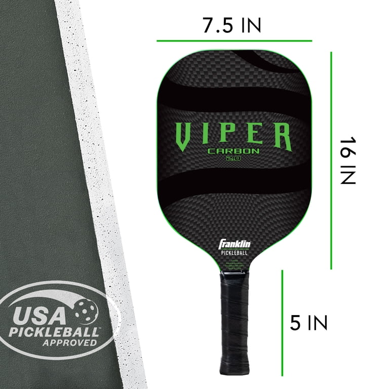 Franklin Sports Viper Pickleball Paddle - 13mm Poly Core Racket
