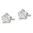 thumbnail image 3 of Auriga Fine Jewelry 925 Sterling Silver 7mm Star Basket Set CZ Stud Earrings for Women(L-7mm, W- 7mm), 3 of 5
