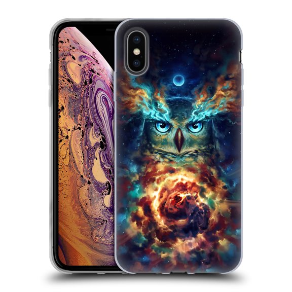 Head Case Designs Officially Licensed Jonas "JoJoesArt" Jödicke Wildlife 2 Aurowla Soft Gel Case Compatible with Apple iPhone XS Max