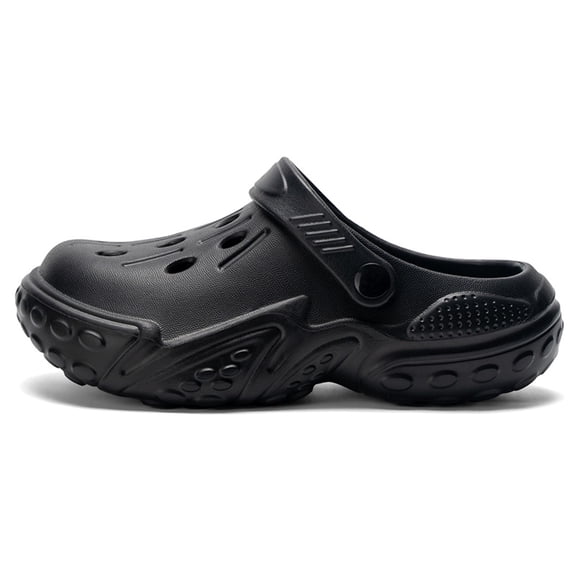 Elegyee Boys Casual Active Solid Color Slippers Outdoors Lightweight Soft Sole Clogs