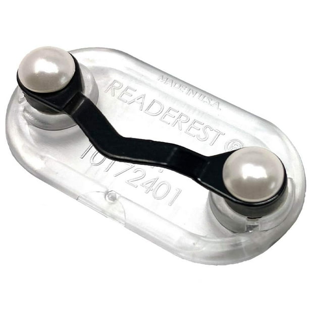 Soporte Magnético para Gafas Readerest para Lentes de Lectura Negro + Perlas