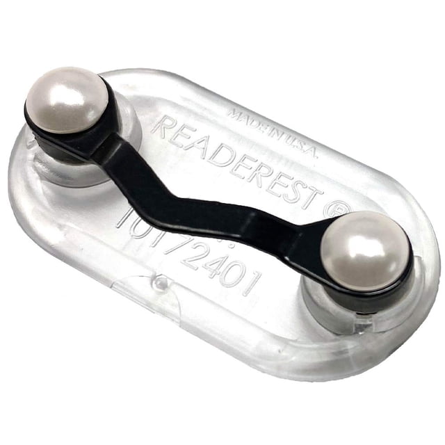Soporte Magnético para Gafas Readerest para Lentes de Lectura Negro + Perlas