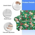 thumbnail image 6 of XYZCANDO Santa Claus Stretch Armchair Slipcover Universal Sofa Covers for Living Room Dogs Pet Furniture Protection Polyester Armchair Slipcovers with Anti Slip Foam Sticks, 6 of 6