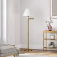 thumbnail image 2 of Evelyn&Zoe Contemporary Metal Swing Arm Floor Lamp with Empire Shade, 2 of 10