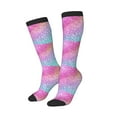 thumbnail image 2 of Balery Fun Rainbow Pink Fun Novelty Socks Men'S Women'S Crew Socks Funny Crazy Novelty Socks Quirky And Cool Socks, 2 of 9