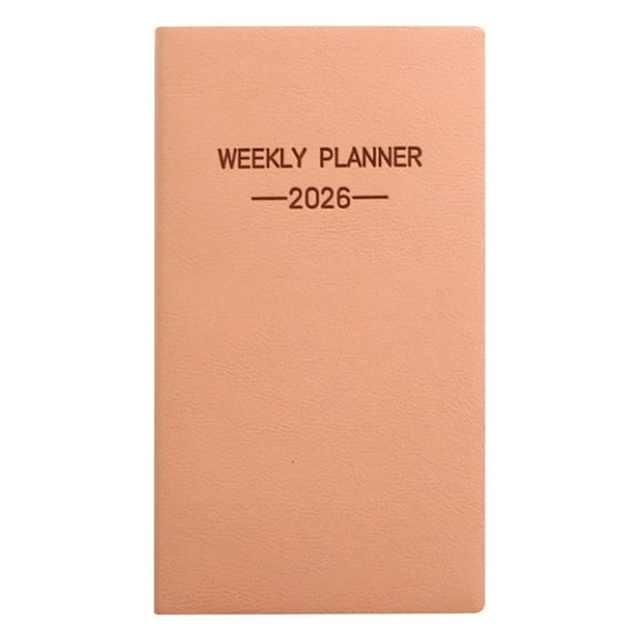 HBBKVI 2026 Planner, 7x4 Inch Pocket Size, Spiral Bound, Hourly Time Slots, Goal Tracking & Notes, Portable Notebook for Purse, Student, Office - Floral Design