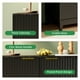 thumbnail image 4 of VERDALAY Aparador de madera, armario buffet, patas elevadas, armario para cubiertos, armario de almacenamiento con doble puerta, organizador, armario para cafetera, para cocina o dormitori, 4 of 12