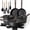 Black, variant on Astercook 20-Piece Pots and Pans Set, Ceramic Nonstick Cookware Set with Detachable Handles, Stackable Induction Cooking Set for Kitchen, RV and Camping, Dishwasher & Oven Safe, Cream White