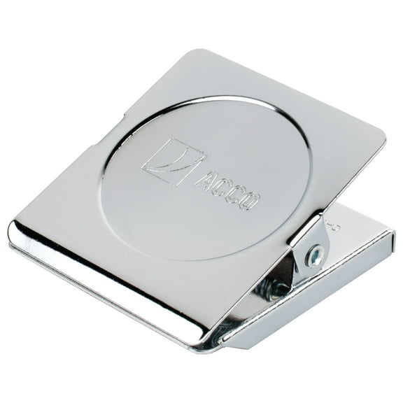 ACCO Square Magnetic Clip, 1 3/4" Size, 12 Count, Silver (A7072132A)