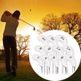 thumbnail image 4 of 12pcs PU Golf Iron Headcover Head Covers Protector Anti-scratch blanco, 4 of 9