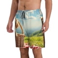 thumbnail image 2 of Pofeuu Adorable Puppy Basket Prin Men's Swim Trunks Quick Dry Bathing Suit Swimming Board Shorts Mesh Lining Beach Swimwear-XX-Large, 2 of 6