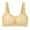 19-Yellow, variant on YWDJ Push up Bras for Women Plus Size Lounge Bras No Wire Comfortable Bras Adjustable Straps Half Cup Wrap Bras Padded Comfortable Bras Sleep Bras Beige M