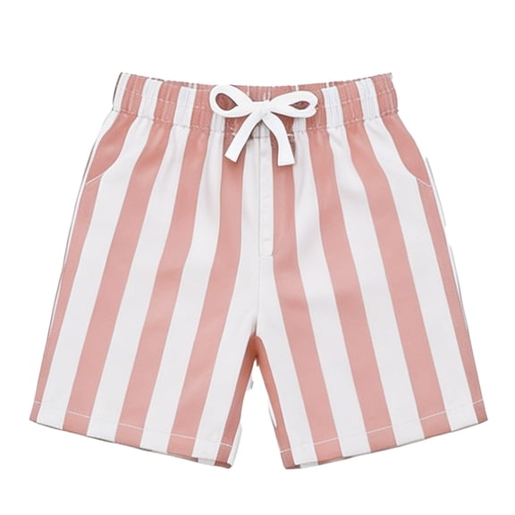 CAIVO Boys Shorts Striped Print Athletic Shorts Casual Sports Walking Lightweight Kids Summer Independence Day Fashionable Bottoms