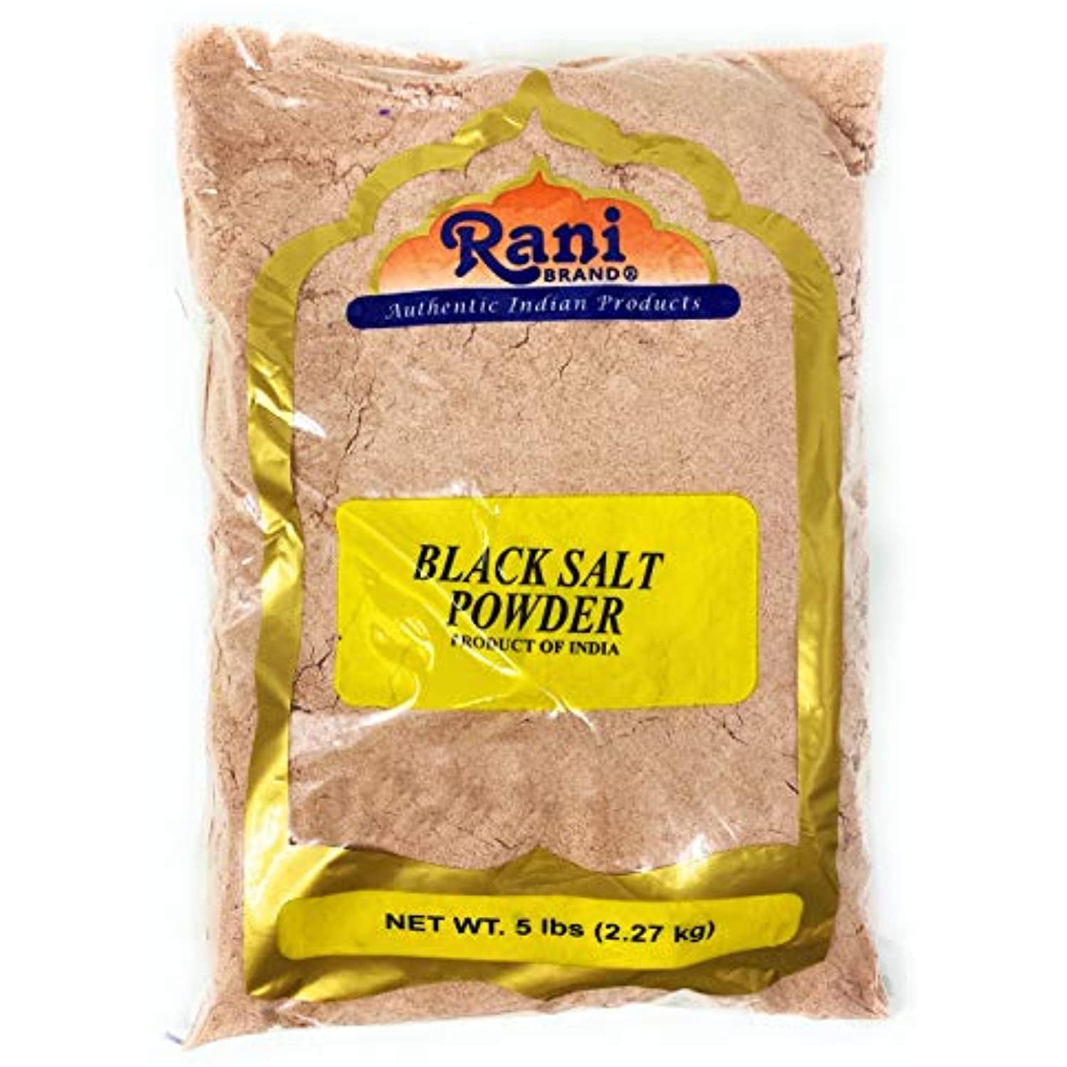 Rani Black Salt Powder (Kala Namak) Mineral 80oz (5lbs) 2.27kg Bulk ~ Unrefined, Pure and Natural | Vegan | Gluten Friendly | NON-GMO | Indian Origin | Perfect for Tofu Scramble