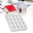 thumbnail image 4 of Dollhouse Storage Shelf, Furniture Accessories Miniature Wooden Storage Rack Miniature Wooden Shelf 16 Grid Display Shelf Dollhouse Furniture  For Dollhouse White, 4 of 8