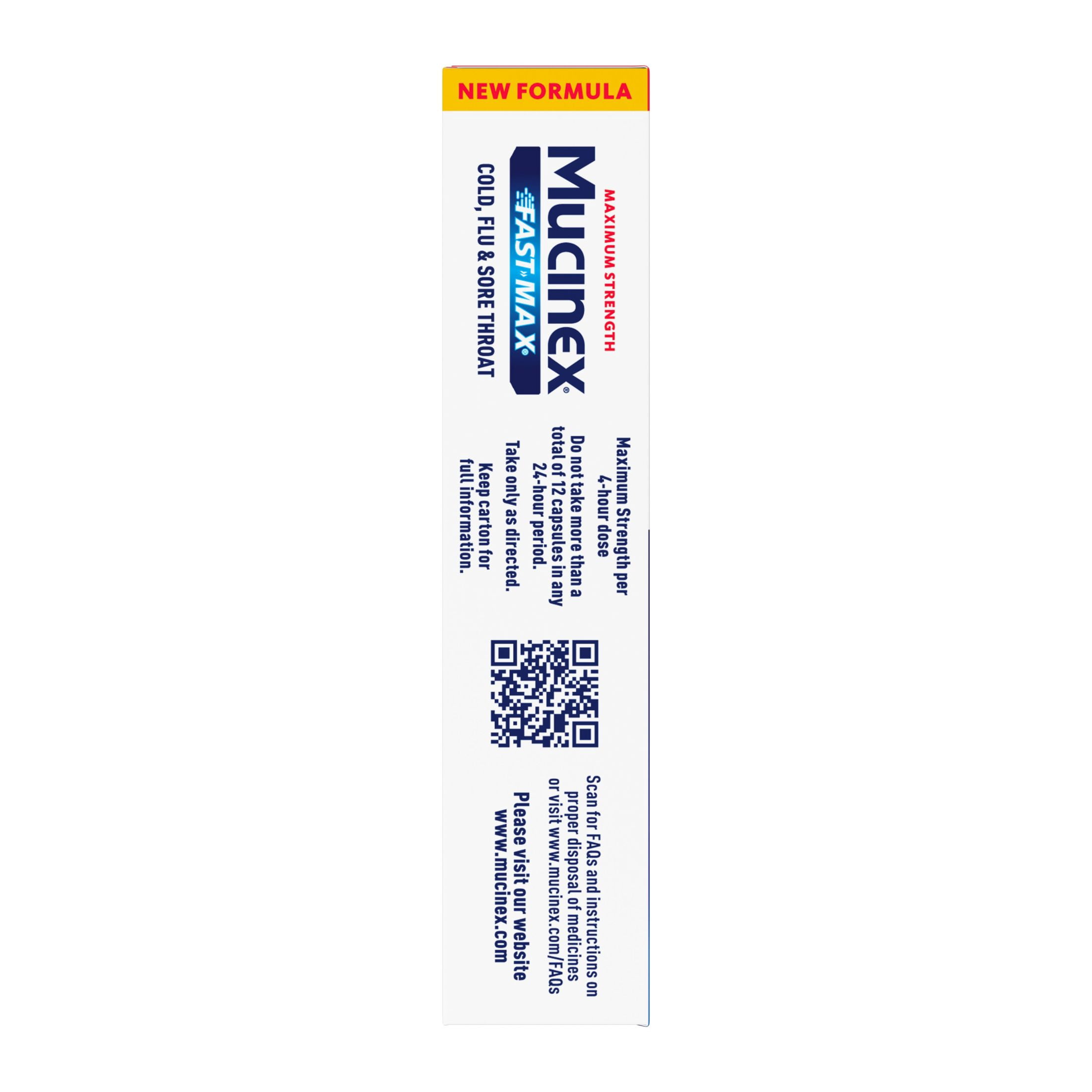 MUCINEX?? FAST-MAX?? Liquid Gels - Cold, Flu & Sore Throat 24/16 ct.