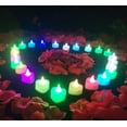 thumbnail image 2 of HD JUNTUNKOR Colorful Flameless Candles, Battery Operated LED Tea Lights, 24 Count, 2 of 8