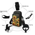 thumbnail image 5 of HELLHERO Sunflowers Double Layer Messenger Bag with Shoulder Strap Polyester 4.33"x1.97"x7.09" for Adult, 5 of 7