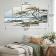 thumbnail image 4 of Designart "Windswept Tropics by the Coast" Beach & Ocean Metal Wall Art Set, 4 of 5