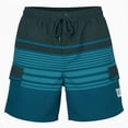 thumbnail image 1 of Traje de Baño Deportivo Wilson Tipo Cargo Bolsas Laterales Jareta Ajustable Color Verde Rayas Talla M, 1 of 4