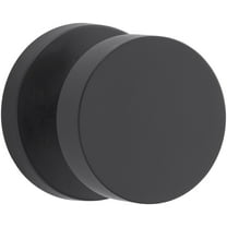 Baldwin Reserve Psconcrr190 Passage Contemporary Knob with Contemporary Round Rose Satin Black Finish