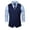Dark Blue, variant on Men's Solid Color V-Neck Button Front Sleeveless Blazer Vest, Slim Fit Pocketed Vest for Smart Casual Wear